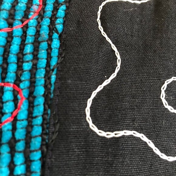 BOHO Art To Wear Size PL Patchwork Jacket Alex Kim - Picture 8 of 10